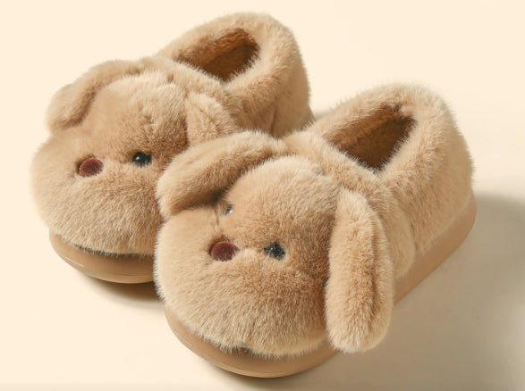 🐶 Cute Puppy Cotton Slippers