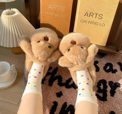 🐶 Cute Puppy Cotton Slippers