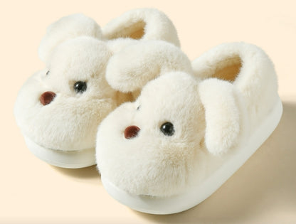 🐶 Cute Puppy Cotton Slippers